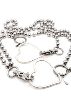 Load image into Gallery viewer, Silver Heart Outline Convertible Silver Chain Necklace