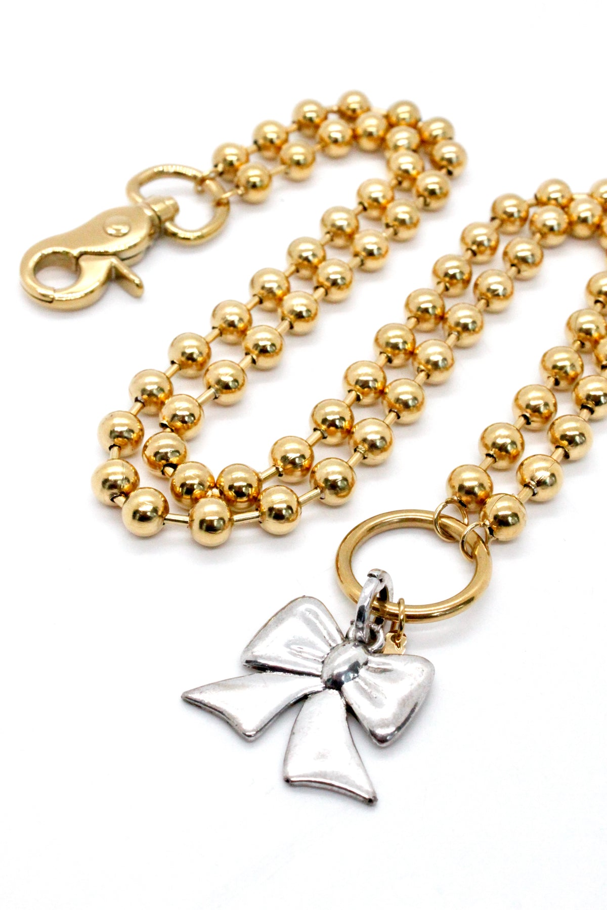 Silver Bow to Wear Short or Long - N2-1011