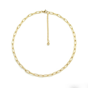 Classic 24K Gold Plate Chain Necklace N2-2370 -French Flair Collection-