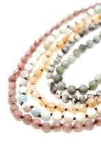 Load image into Gallery viewer, Semi Precious Stone Multi Strand Short Necklace - NLS-M1