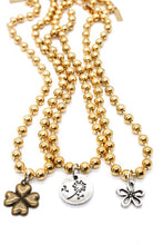Load image into Gallery viewer, Mini Nature Flower Charm Gold Chain Necklace