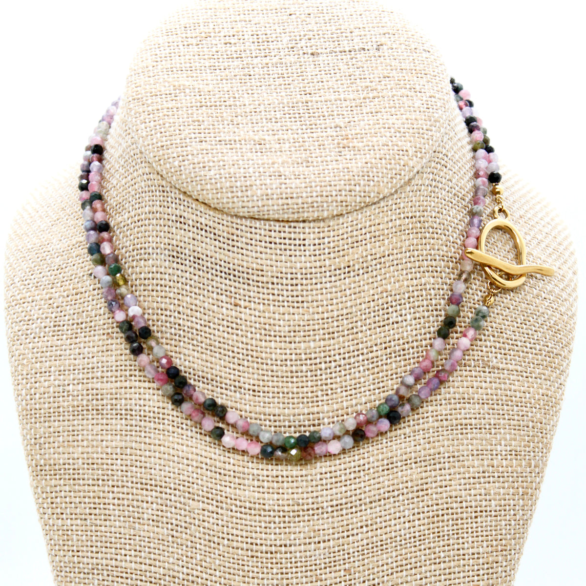 Luxury Faceted Long Tourmaline Necklace or Bracelet - N9-307