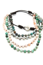 Load image into Gallery viewer, Semi Precious Stone Multi Strand Short Necklace - NLS-M37