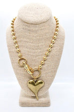 Load image into Gallery viewer, Simple Brass Pendant Convertible Gold Chain Necklace