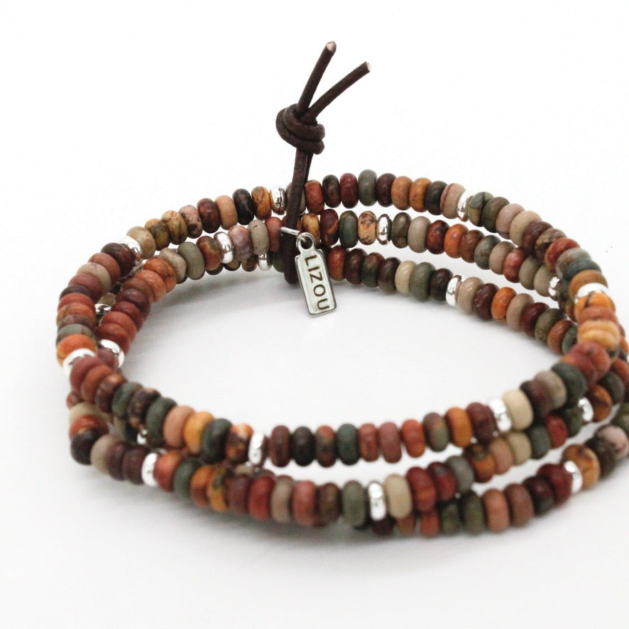 Picasso Jasper + Silver Bracelet Bundle