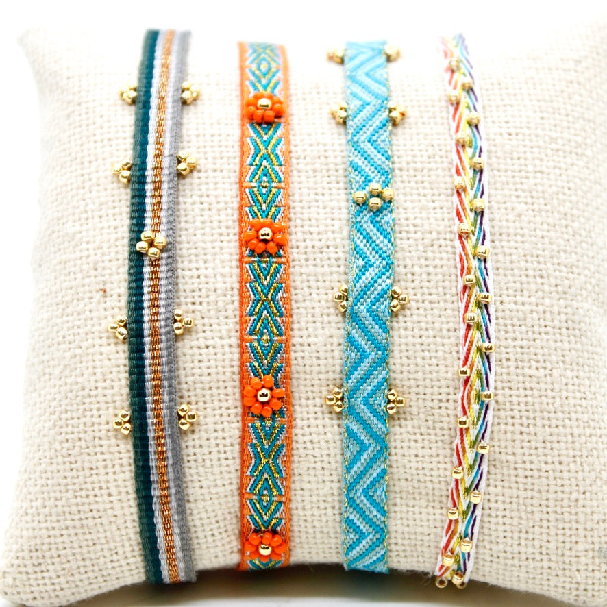 Bundle of Four Mini Bead Bracelets - B8-032