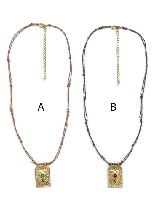 Delicate Gold Heart Charm Necklace - N2-2577
