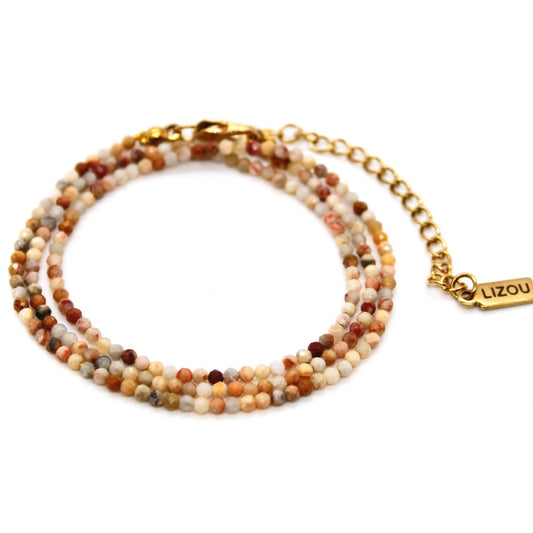 Short Crazy Agate Stone Necklace - N9-200CA