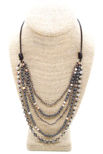 Load image into Gallery viewer, Semi Precious Stone Multi Strand Short Necklace - NLS-Adventure