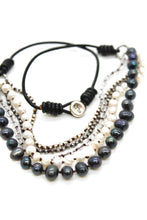 Load image into Gallery viewer, Semi Precious Stone Multi Strand Short Necklace - NLS-Eskimo