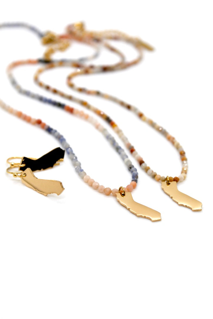 California State Gold Plated Charm Earrings - E9-200 GCA