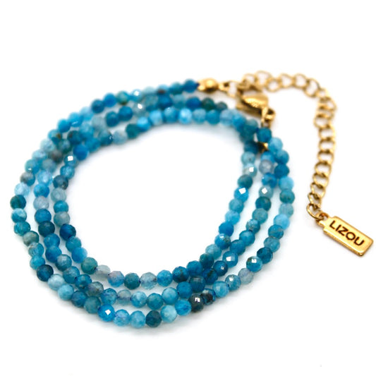 Short Apatite Simple Stone Necklace - N9-200AP