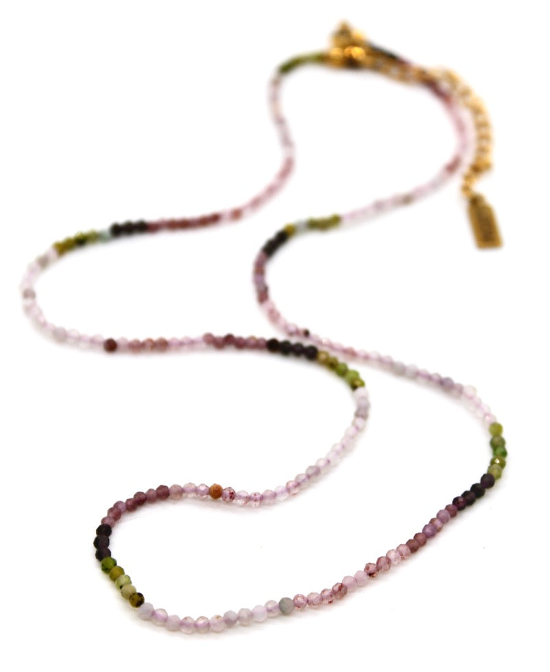 Short Gradient Stone Necklace - N9-200G3
