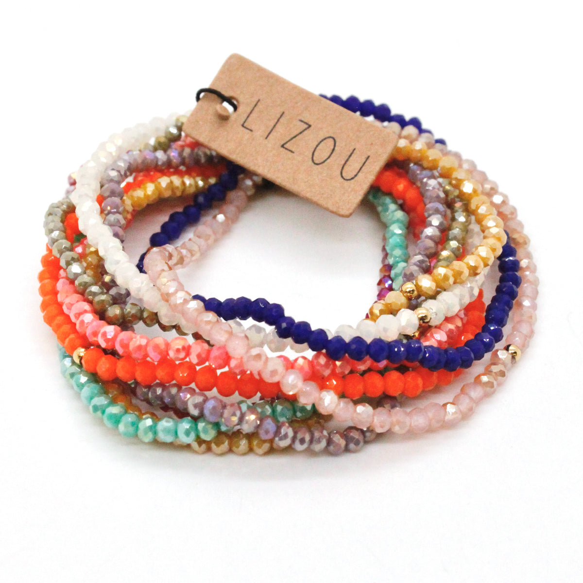 Delicate Crystal Mini Stack Bracelet - BC-221