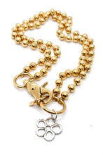 Load image into Gallery viewer, Small Silver Flower Necklace to Wear Short or Long - N2-1021g