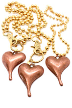 Load image into Gallery viewer, Simple Copper Pendant Convertible Gold Chain Necklace