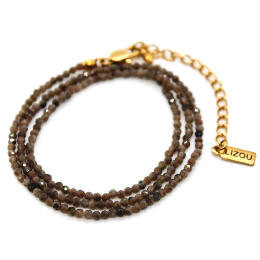 Short Labradorite Stone Necklace - N9-200CLB