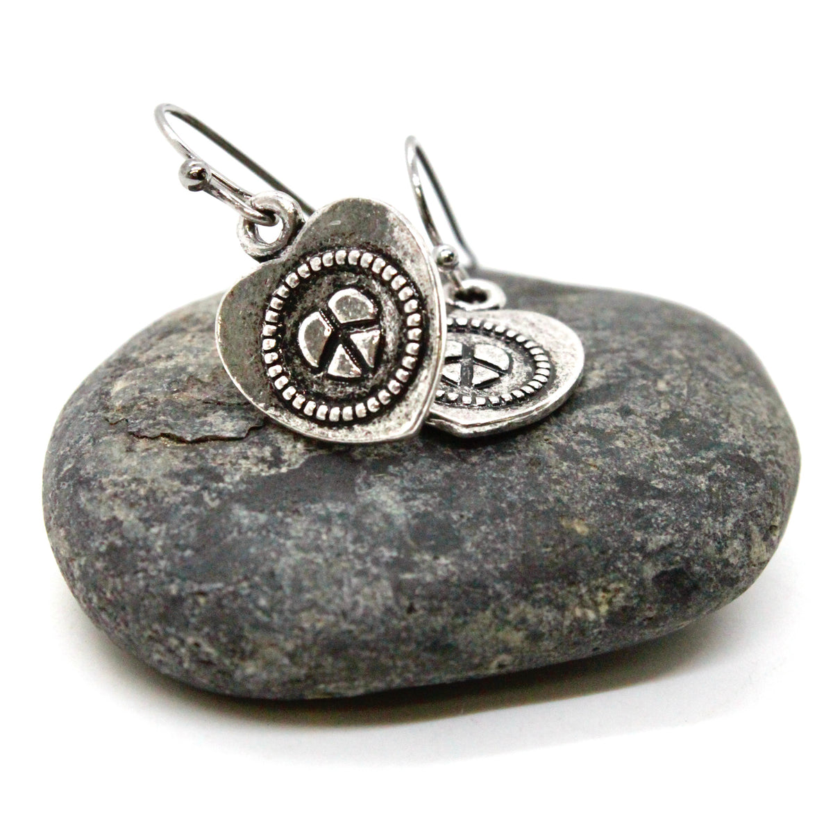 Peace Heart Small Earrings - E9-003