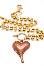 Load image into Gallery viewer, Simple Copper Pendant Convertible Gold Chain Necklace
