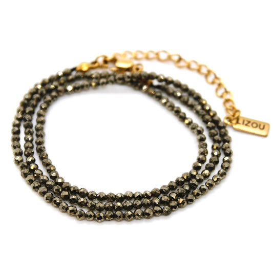 Short Hematite Stone Necklace - N9-200HE