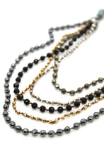 Load image into Gallery viewer, Semi Precious Stone Multi Strand Short Necklace - NLS-Viper