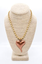 Load image into Gallery viewer, Simple Copper Pendant Convertible Gold Chain Necklace