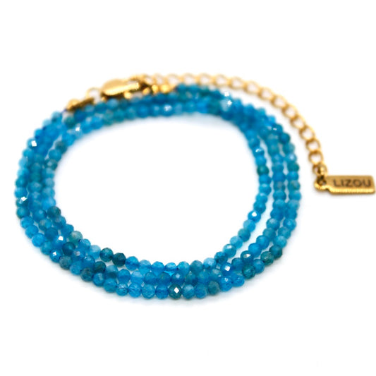 Short Mini Apatite Stone Necklace - N9-200AP1