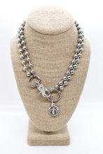 Load image into Gallery viewer, Bee Pendant Convertible Silver Chain Necklace