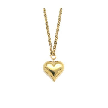 Long Gold Heart Chain Necklace