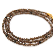 Load image into Gallery viewer, Nevada State Mini Stone Gold Charm Necklace