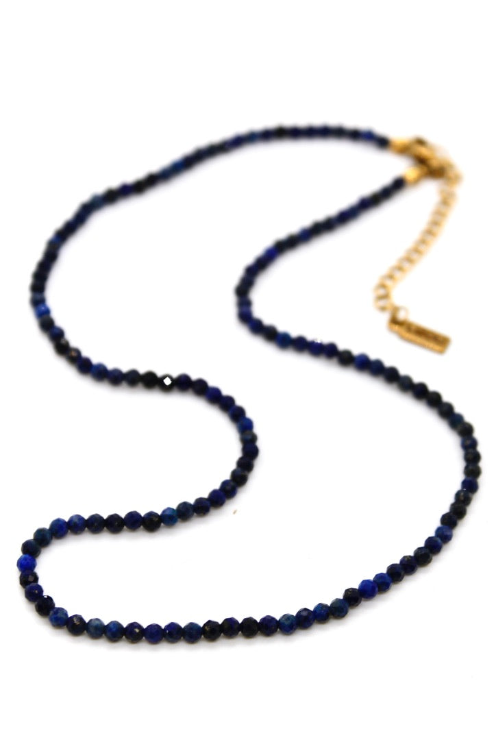 Short Lapis Lazuli Stone Necklace - N9-200LL