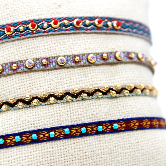 Bundle of Four Mini Bead Bracelets - B8-031