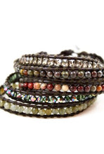 Load image into Gallery viewer, Akita Wrap Bracelet - Auburn Leather Wrap Bracelet