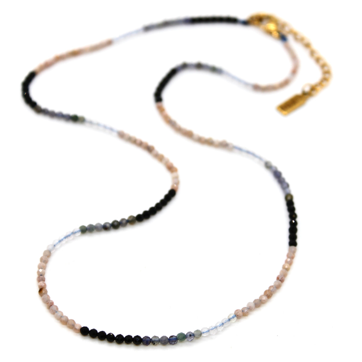 Short Gradient Stone Necklace - N9-200G15