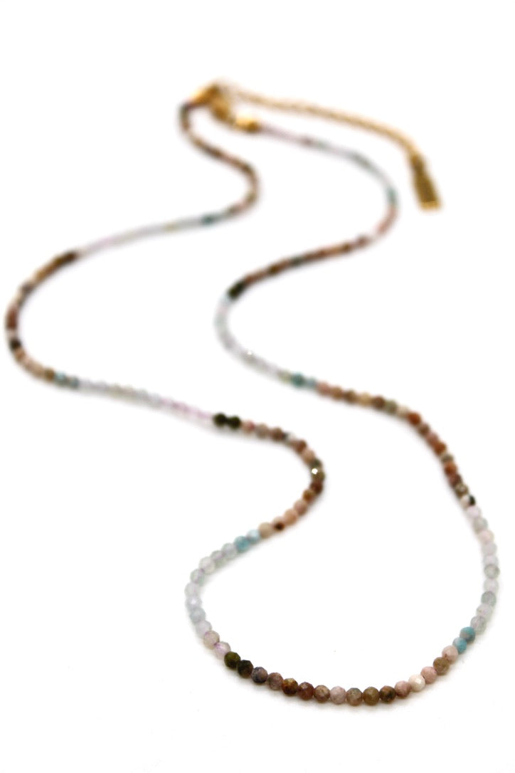 Short Gradient Stone Necklace - N9-200G6
