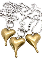 Load image into Gallery viewer, Simple Brass Pendant Convertible Silver Chain Necklace