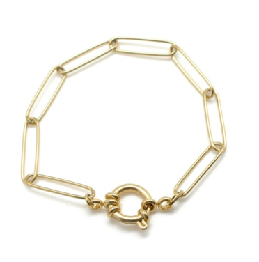 Gold Chain Bracelet B1-2108 -French Flair Collection-
