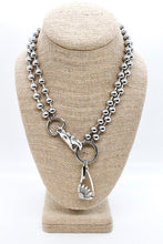 Load image into Gallery viewer, Daisy Cutout Pendant Convertible Silver Chain Necklace