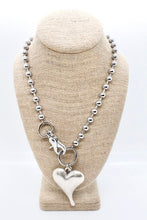 Load image into Gallery viewer, Simple Silver Pendant Convertible Silver Chain Necklace