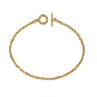 Delicate Gold Chain Bracelet B1-2109 -French Flair Collection-