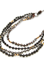 Load image into Gallery viewer, Semi Precious Stone Multi Strand Short Necklace - NLS-057