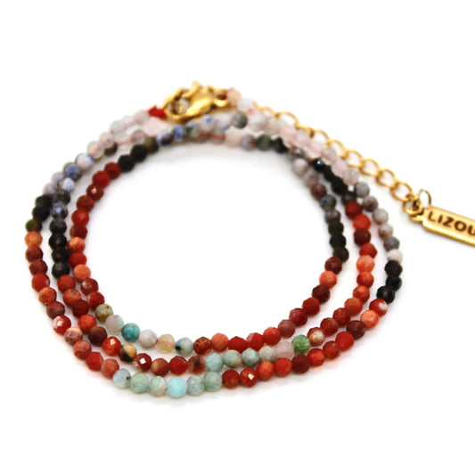 Short Gradient Stone Necklace - N9-200G19