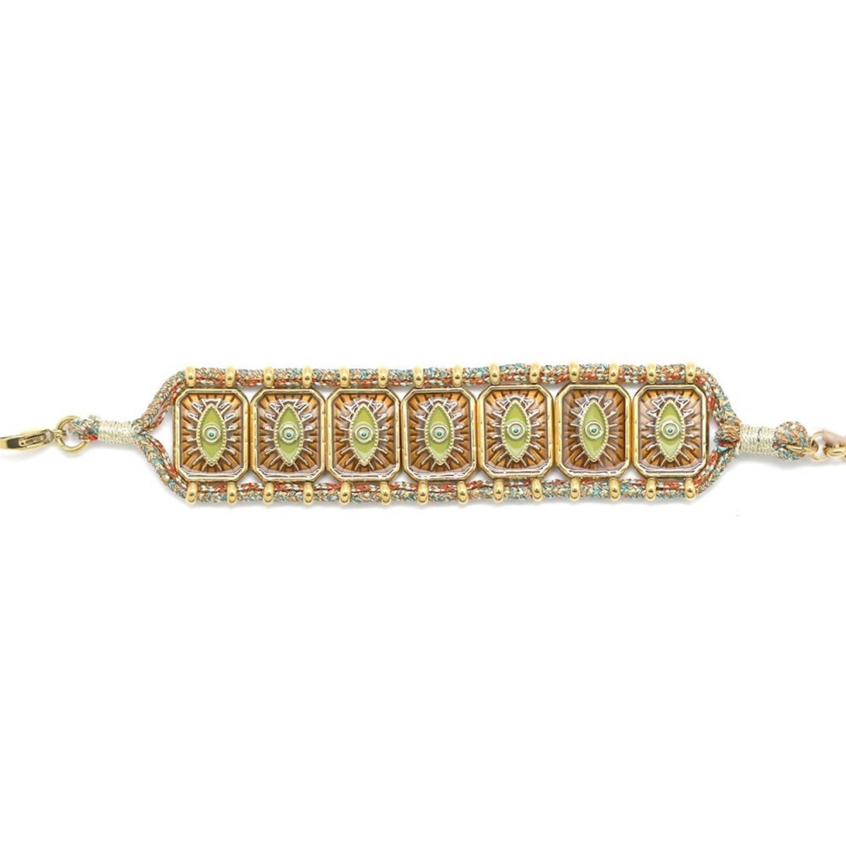 Sage Evil Eye Bracelet - B4-026A