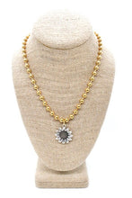 Load image into Gallery viewer, Sunflower Style Pendant Convertible Gold Chain Necklace