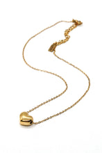 Load image into Gallery viewer, 24K Gold Plate Single Heart Necklace -French Flair Collection- N2-2028