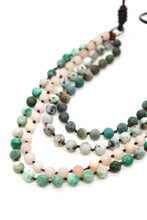 Load image into Gallery viewer, Semi Precious Stone Multi Strand Short Necklace - NLS-M37