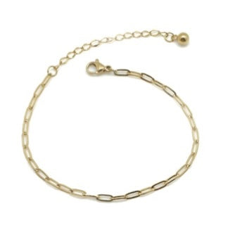 Delicate Gold Plated Chain Bracelet B1-2103 -French Flair Collection-
