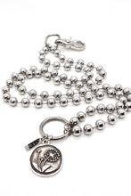Load image into Gallery viewer, Dandelion Pendant Convertible Silver Chain Necklace