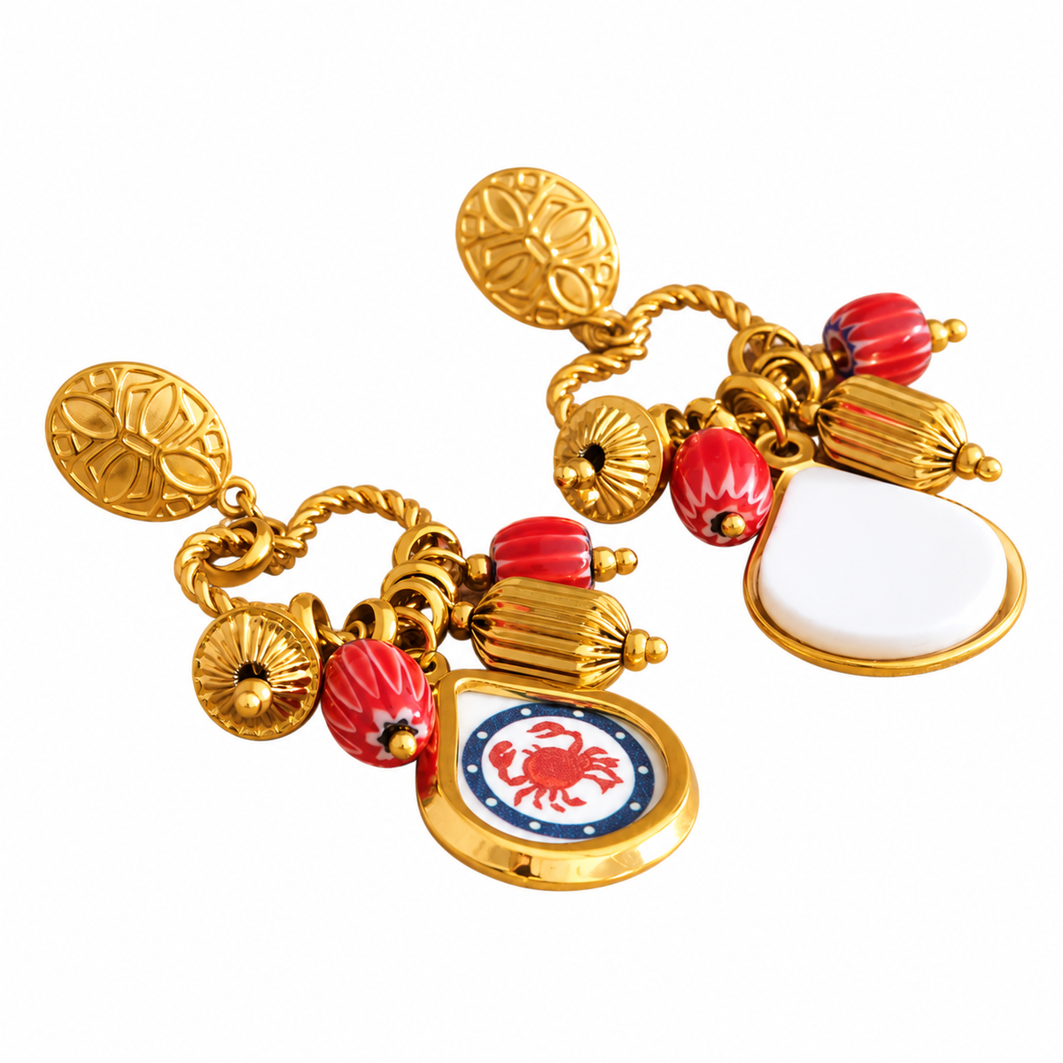 Sample Sale Item - Crab Beach Earrings - SS12