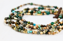 Load image into Gallery viewer, African Turquoise Mix Luxury Stack Bracelet - BL-Matcha
